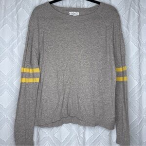 Velvet cotton raglan top L